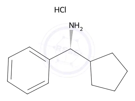 Chemical structure of (R)-Cyclopentyl(phenyl)methanamine hydrochloride