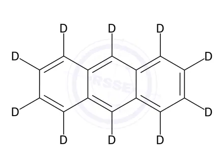 Chemical structure of Anthracene D10