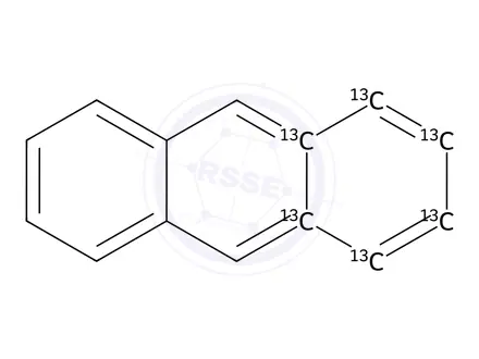 Chemical structure of Anthracene-13C6