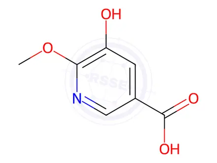 Chemical structure of 5-Hydroxy-6-methoxynicotinic acid