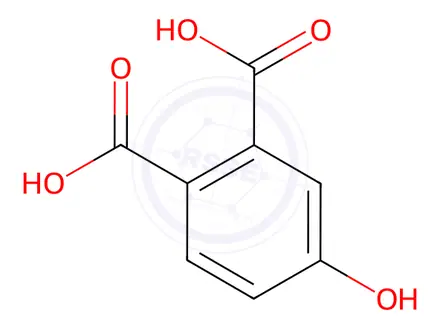 Chemical structure of 4-Hydroxyphthalic acid