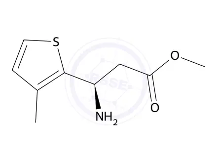 Chemical structure of Methyl (r)-3-amino-3-(3-methylthiophen-2-yl)propanoate