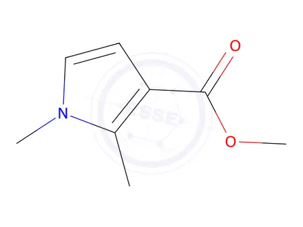 Chemical structure of methyl 1,2-dimethyl-1H-pyrrole-3-carboxylate