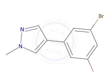 Chemical structure of 3-Bromo-5-(1-methyl-1H-pyrazol-4-yl)-phenol