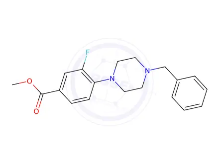 Chemical structure of Methyl 4-(4-Benzyl-1-piperazinyl)-3-fluorobenzoate