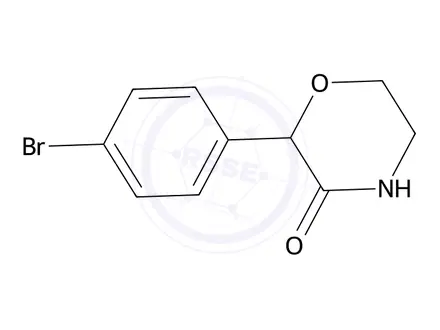Chemical structure of 2-(4-Bromophenyl)morpholin-3-one