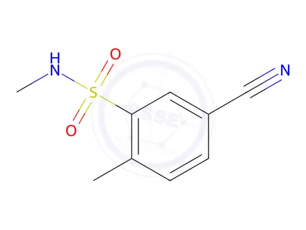 Chemical structure of 5-Cyano-n,2-dimethylbenzenesulfonamide