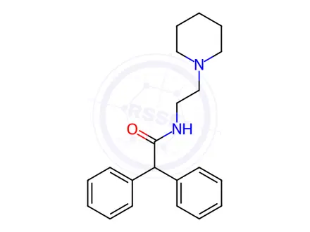 Chemical structure of 2,2-Diphenyl-N-(2-(piperidin-1-yl)ethyl)acetamide