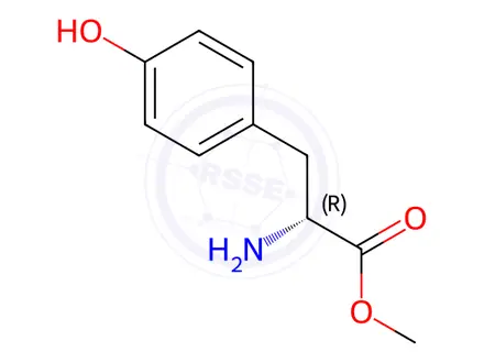 Chemical structure of Methyl D-Tyrosinate