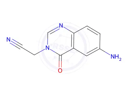 Chemical structure of 2-(6-Amino-4-oxoquinazolin-3(4h)-yl)acetonitrile