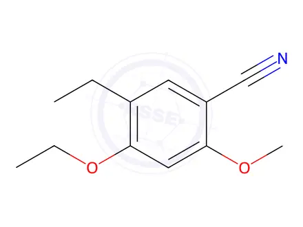 Chemical structure of Benzonitrile, 4-ethoxy-5-ethyl-2-methoxy-(9CI)