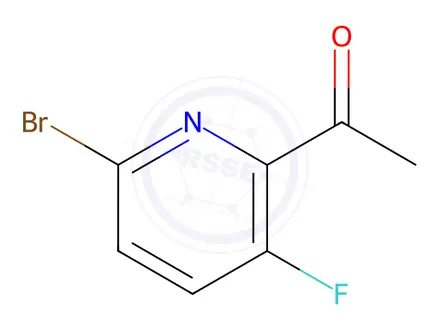 Chemical structure of 1-(6-Bromo-3-fluoro-pyridin-2-yl)-ethanone