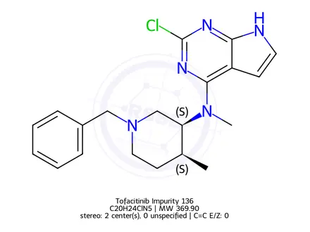 Chemical structure of Tofacitinib Impurity 214