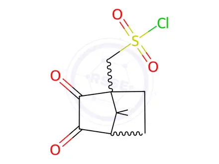 Chemical structure of Camphorquinone-10-sulfonyl Chloride