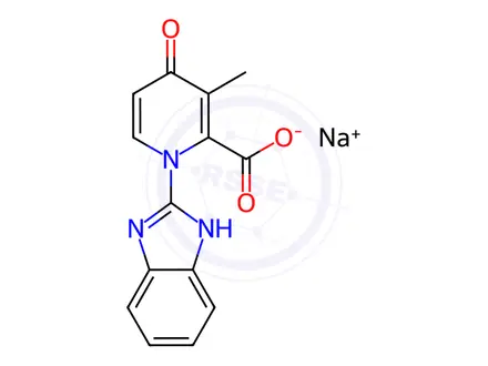 Chemical structure of Rabeprazole EP Impurity C(Sodium salt)