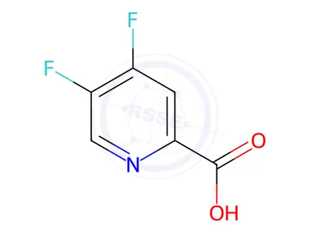 Chemical structure of 4,5-Difluoropicolinic acid
