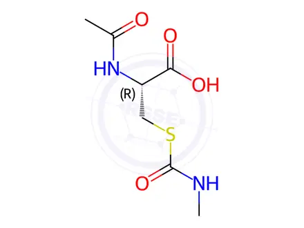 Chemical structure of N-Acetyl-S-(N-methylcarbamoyl)-L-cysteine