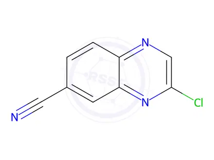 Chemical structure of 3-Chloroquinoxaline-6-carbonitrile