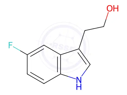 Chemical structure of 2-(5-Fluoro-1H-indol-3-yl)ethan-1-ol