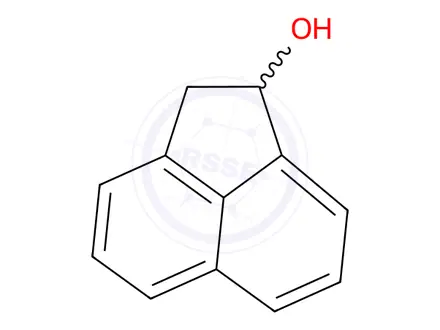 Chemical structure of 1-Acenaphthenol (Acenaphthene-1-Hydroxy)