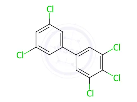 Chemical structure of 3,3',4,5,5'-Pentachlorobiphenyl