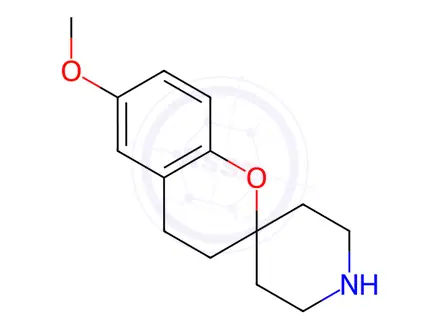 Chemical structure of Spiro[2H-1-benzopyran-2,4'-piperidine], 3,4-dihydro-6-methoxy-