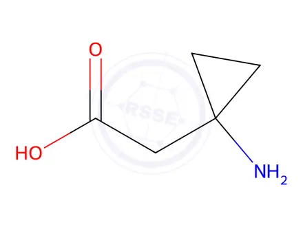 Chemical structure of 2-(1-Aminocyclopropyl)acetic acid