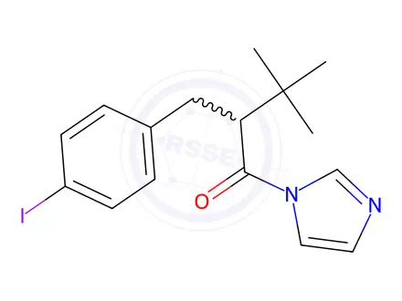 Chemical structure of 1-(1H-Imidazol-1-yl)-2-(4-iodobenzyl)-3,3-dimethylbutan-1-one