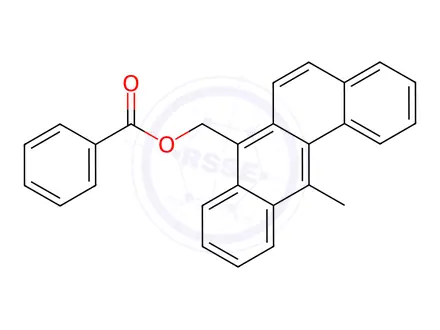 Chemical structure of 12-Methylbenz[a]anthracene-7-methanol benzoate