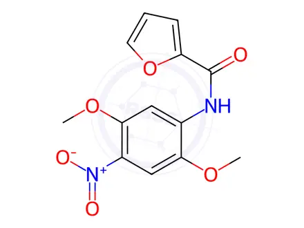 Chemical structure of N-(2,5-Dimethoxy-4-nitrophenyl)furan-2-carboxamide