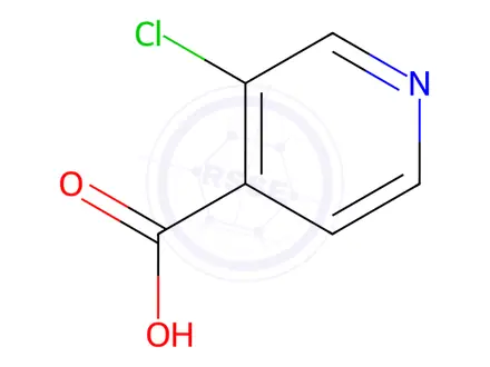 Chemical structure of 3-Chloroisonicotinic Acid