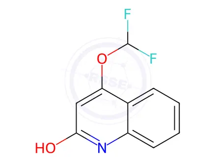 Chemical structure of 4-(Difluoromethoxy)quinolin-2-ol