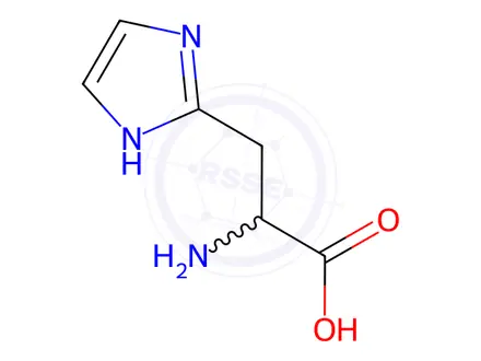 Chemical structure of 2-amino-3-(1H-imidazol-2-yl)propanoic acid
