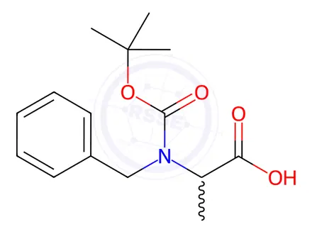 Chemical structure of N-Benzyl-Boc-DL-alanine