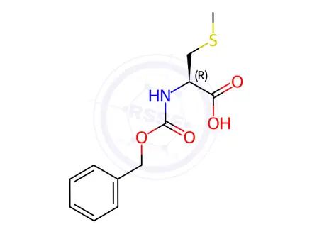 Chemical structure of N-((benzyloxy)carbonyl)-S-methyl-L-cysteine
