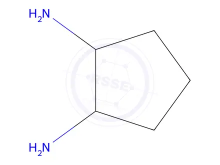 Chemical structure of cyclopentane-1,2-diamine