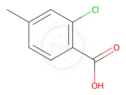 Chemical structure of 2-Chloro-4-Methylbenzoic Acid