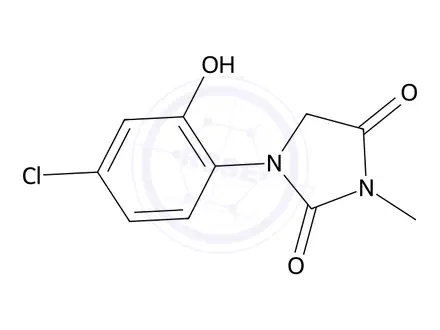 Chemical structure of 1-(4-Chloro-2-hydroxyphenyl)-3-methylimidazolidine-2,4-dione