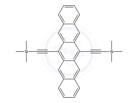 Chemical structure of 6,13-Bis((trimethylsilyl)ethynyl)pentacene