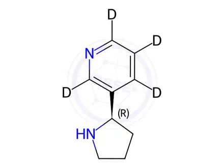 Chemical structure of (R)-Nornicotine-d4