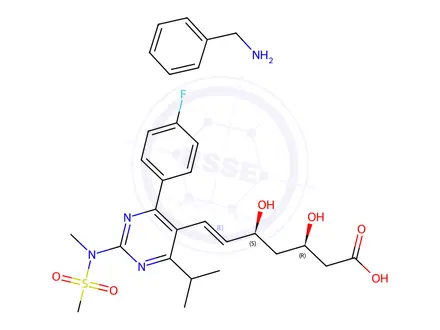 Chemical structure of Rosuvastatin Benzylamine
