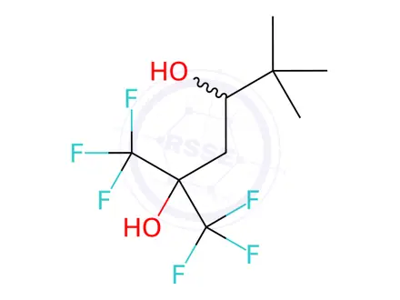 Chemical structure of 1,1,1-Trifluoro-2-(trifluoromethyl)-5,5-dimethyl-2,4-hexanediol