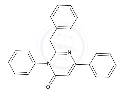 Chemical structure of 2-Benzyl-3,6-diphenylpyrimidin-4(3H)-one