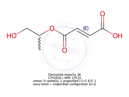Chemical structure of Clemastine Impurity 26