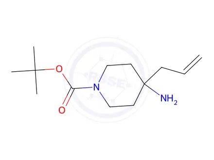 Chemical structure of tert-Butyl 4-allyl-4-aminopiperidine-1-carboxylate
