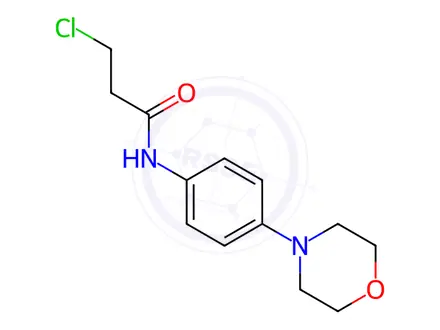 Chemical structure of 3-Chloro-N-(4-morpholinophenyl)propanamide