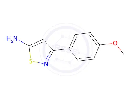 Chemical structure of 3-(4-Methoxyphenyl)isothiazol-5-amine