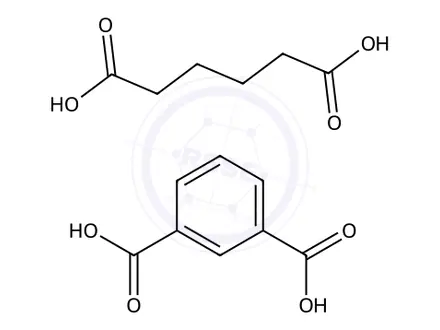 Chemical structure of 1,3-Benzenedicarboxylic acid, polymer with 2,5-furandione, hexanedioic acid and 2,2-oxybisethanol
