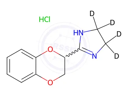 Chemical structure of Idazoxan-d4 Hydrochloride