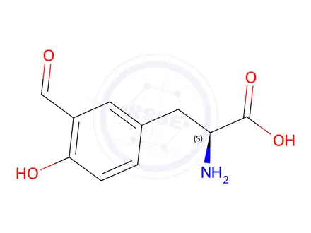 Chemical structure of (S)-2-Amino-3-(3-formyl-4-hydroxyphenyl)propanoic acid